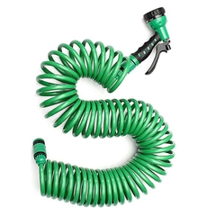 Vòi Tưới Loxo 15m, Súng Tưới, Dây Giãn 15M Lò Xo Chịu Áp, Không Rò Rỉ Nước, Nhựa Cao Cấp Độ Bền Cao, Hàng Loại 1