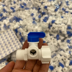 Van Lọc Nhựa 10mm Chia Nước Đầu Nguồn Cấp Nước Cho Máy Lọc Nước, Rắc Co RT 1/2, RN 1/2, Ống 3/8, Van Khóa Cấp Nước Đầu Nguồn