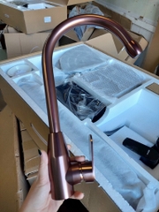 Vòi Chậu Rửa Bát, Nóng Lạnh, 4 Màu, Chất Liệu Titan, Bền Màu