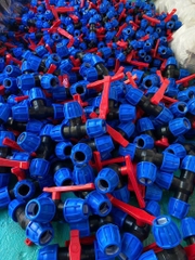 Van Chữ Tê HDPE 40, Tay Đỏ Lệch, Van Khoá 3 Đầu, Lắp Ống HDPE 40