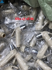 Đầu Xịt Nhựa Thái, Đầu Nhựa, Ty Nhựa, Màu Kem Viền Mạ Crom, Số 06