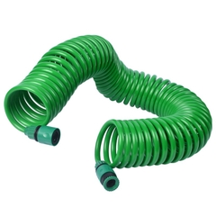 Bộ Súng Tưới 15m Phun Nước Rửa Xe Áp Lực Cao, Dây Tưới Lò Xo, Bộ Vòi Tưới Cây 5 Chức Năng, Không Bị Xoắn, Không Rò Nước