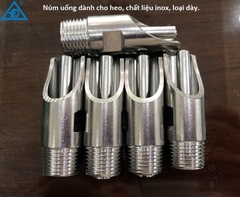 Vòi Heo Inox Dày Size 21 KODA, Vòi Lợn 21, Núm Uống Nước Cho Heo Thịt, Heo Nái,Chất Liệu Inox Loại Dày Nắp Vặn Hai Cạnh, LOGO KODA
