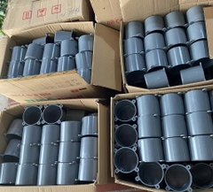 Chụp Đèn 90 Âm Trần, Đế Âm 90, Có Tai, Có Lỗ, Bịt Chụp Đèn Âm Trần, Nhựa PVC Bóng Đẹp, Đủ Size 76/90/110