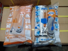 Bộ Xả Bồn Cầu, Tay Gạt Trắng, Lắp Két Nước Bệt, Phú Hải