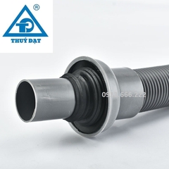 Xi Phông Rửa Mặt Lật Ghi, 1 Cửa Thoát, Đầu Lật Inox 304%, Đuôi Chun Nhựa PVC, Thoát Nước Chậu Rửa Mặt, Lavabo LINDA