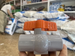 Van Nhựa Khoá Nước, Van Nhựa PVC Tay Cam, Không Vỏ Hộp, Cam Kết Kín Nước, Van Có Chân, Nhựa Dày Bóng, Tay Vặn Nhẹ, BH 24T Đổi Mới