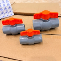 Van Nhựa PVC 21 Tay Cam, Van Không Vỏ Hộp, Tay Vặn Nhẹ, Kín Nước