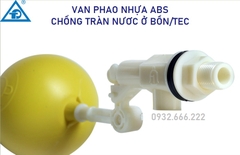 Phao Cơ Nhựa ABS, Chống Tràn Bồn Nước, Bóng Vàng, Nhựa Cao Cấp Độ Bền Cao