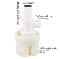 Phao Cơ Thông Minh Đứng, Kèm Tặng Băng Tan 3m + Cút Ren 21, Nhựa PA66 (Polylmer) Độ Bền Cao, BH 2 Năm, Đổi Mới