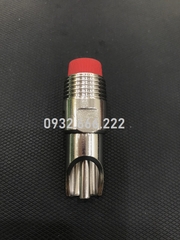 Vòi Uống Nước Cho Heo Con, Heo Sữa, Núm Vặn Đỏ, Vòi Heo Con Inox Size 21, Núm Uống Tự Động Cho Heo Con Núm Vặn Đỏ Lưới Lọc Inox