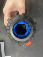 Van Thẳng 20 HDPE, Van Hai Đầu Rắc Co Vặn Ren, Thân Đen Tay Đỏ, Van Khoá Nước Ống HDPE