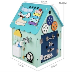 Đồ chơi Ngôi Nhà Bận Rộn Mái Xanh cao 45.5cm -BusyHouse-Bikoshop