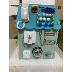 Đồ chơi Ngôi Nhà Bận Rộn Mái Xanh cao 45.5cm -BusyHouse-Bikoshop