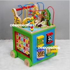 Đồ chơi đa năng ZanyZoo có bánh đẩy tập đi bằng gỗ cho bé 𝐁𝐈𝐊𝐎 𝐒𝐇𝐎𝐏