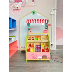 Đồ chơi quầy bán hàng củ quả dính nam châm cao cấp 94 cm-𝐁𝐈𝐊𝐎 𝐒𝐇𝐎𝐏