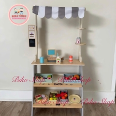 Đồ chơi Quầy bán hàng, Quầy siêu thị bằng gỗ cao 95.5cm - 𝗕𝗜𝗞𝗢 𝗦𝗛𝗢𝗣