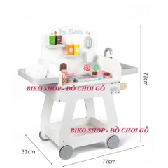 Đồ chơi xe đẩy kem 72cm bằng gỗ cao cấp cho bé-𝐁𝐈𝐊𝐎 𝐒𝐇𝐎𝐏