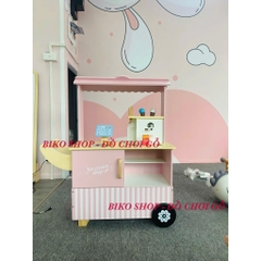 Đồ chơi xe đẩy bán kem 86.5cm có màu xanh/hồng - 𝐁𝐈𝐊𝐎 𝐒𝐇𝐎𝐏