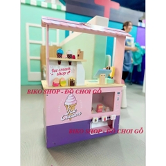 Đồ chơi xe đẩy bán kem 86.5cm có màu xanh/hồng - 𝐁𝐈𝐊𝐎 𝐒𝐇𝐎𝐏