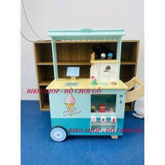 Đồ chơi xe đẩy bán kem 86.5cm có màu xanh/hồng - 𝐁𝐈𝐊𝐎 𝐒𝐇𝐎𝐏