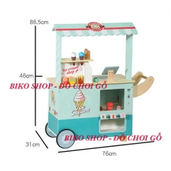 Đồ chơi xe đẩy bán kem 86.5cm có màu xanh/hồng - 𝐁𝐈𝐊𝐎 𝐒𝐇𝐎𝐏