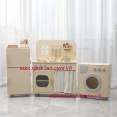 Đồ chơi bếp, tủ lạnh, máy giặt, lò nướng Cucinino bằng gỗ cho bé