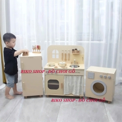 Đồ chơi bếp, tủ lạnh, máy giặt, lò nướng Cucinino bằng gỗ cho bé