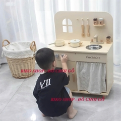 Đồ chơi bếp, tủ lạnh, máy giặt, lò nướng Cucinino bằng gỗ cho bé