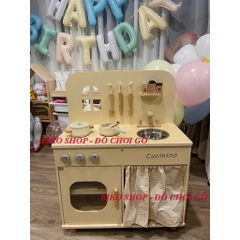 Đồ chơi bếp, tủ lạnh, máy giặt, lò nướng Cucinino bằng gỗ cho bé