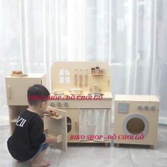 Đồ chơi bếp, tủ lạnh, máy giặt, lò nướng Cucinino bằng gỗ cho bé