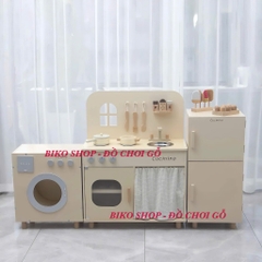 Đồ chơi bếp, tủ lạnh, máy giặt, lò nướng Cucinino bằng gỗ cho bé