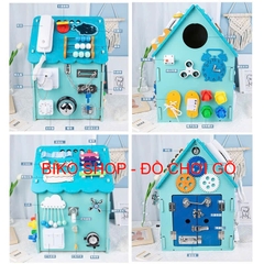Đồ chơi Ngôi Nhà Bận Rộn Mái Xanh cao 45.5cm -BusyHouse-Bikoshop