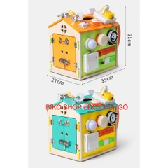 Đồ chơi nhà bận rộn bằng gỗ 31cm  𝐁𝐈𝐊𝐎 𝐒𝐇𝐎𝐏