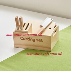 Đồ chơi thực phẩm rau củ quả đồ dùng nhà bếp Kienvy bằng gỗ có khay - 𝐁𝐈𝐊𝐎 𝐒𝐇𝐎𝐏