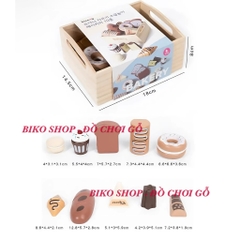 Đồ chơi thực phẩm rau củ quả đồ dùng nhà bếp Kienvy bằng gỗ có khay - 𝐁𝐈𝐊𝐎 𝐒𝐇𝐎𝐏