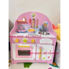 Đồ chơi  bếp lắp ghép hồng bằng gỗ 63cm - 𝐁𝐈𝐊𝐎 𝐒𝐇𝐎𝐏