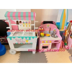Đồ chơi  bếp lắp ghép hồng bằng gỗ 63cm - 𝐁𝐈𝐊𝐎 𝐒𝐇𝐎𝐏