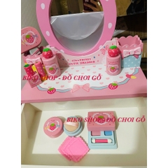 Bàn trang điểm bệt MG  dâu tây hồng mẫu mới - 𝐁𝐈𝐊𝐎 𝐒𝐇𝐎𝐏