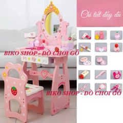 Đồ chơi bàn trang điểm dâu tây bằng gỗ 98cm (cỡ lớn) - 𝐁𝐈𝐊𝐎 𝐒𝐇𝐎𝐏