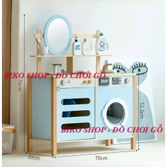 Đồ chơi bồn rửa kèm máy giặt, sấy quần áo bằng gỗ cho bé - 𝐁𝐈𝐊𝐎 𝐒𝐇𝐎𝐏