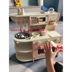 Đồ chơi bếp 2 tầng có máy cà phê màu hồng 54cm - 𝐁𝐈𝐊𝐎 𝐒𝐇𝐎𝐏