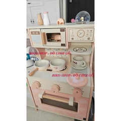 Đồ chơi bếp 2 tầng có máy cà phê màu hồng 54cm - 𝐁𝐈𝐊𝐎 𝐒𝐇𝐎𝐏