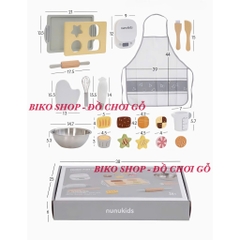 Đồ chơi làm bánh quy NUNUKIDS gỗ - 𝗕𝗜𝗞𝗢 𝗦𝗛𝗢𝗣