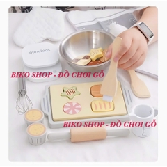 Đồ chơi làm bánh quy NUNUKIDS gỗ - 𝗕𝗜𝗞𝗢 𝗦𝗛𝗢𝗣