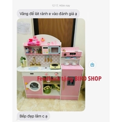 Đồ chơi bếp màu hồng có máy cà phê cao 105cm - 𝐁𝐈𝐊𝐎 𝐒𝐇𝐎𝐏