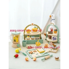 Đồ chơi Quầy kem, tháp bánh, sinh tố, làm bánh xanh Mini Kabi - 𝐁𝐈𝐊𝐎 𝐒𝐇𝐎𝐏