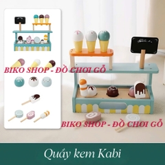 Đồ chơi Quầy kem, tháp bánh, sinh tố, làm bánh xanh Mini Kabi - 𝐁𝐈𝐊𝐎 𝐒𝐇𝐎𝐏