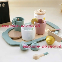 Đồ chơi Quầy kem, tháp bánh, sinh tố, làm bánh xanh Mini Kabi - 𝐁𝐈𝐊𝐎 𝐒𝐇𝐎𝐏