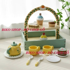 Đồ chơi Quầy kem, tháp bánh, sinh tố, làm bánh xanh Mini Kabi - 𝐁𝐈𝐊𝐎 𝐒𝐇𝐎𝐏